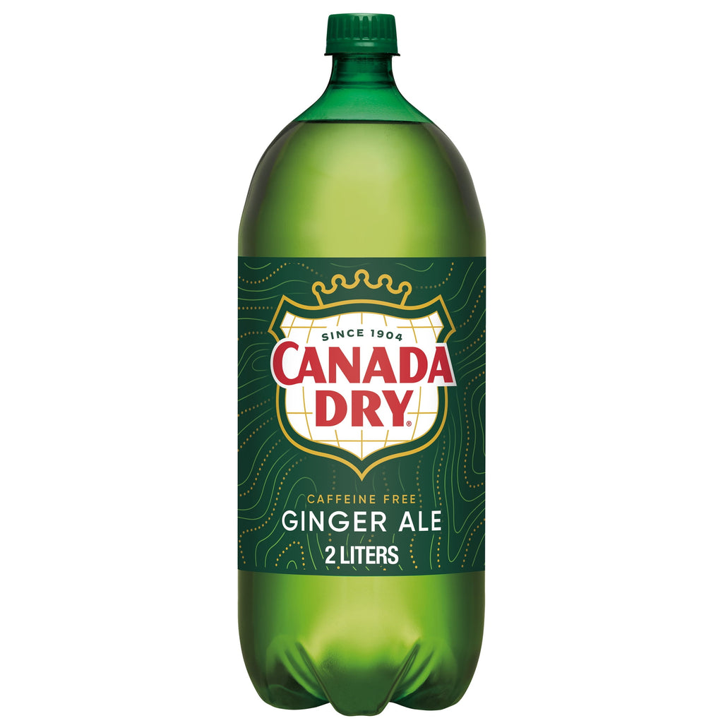 Canada Dry Caffeine Free Ginger Ale Soda Pop Bottle 2 L