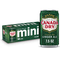 Canada Dry Caffeine Free Ginger Ale Soda Pop Cans 7.5 Fl Oz 10 Pack