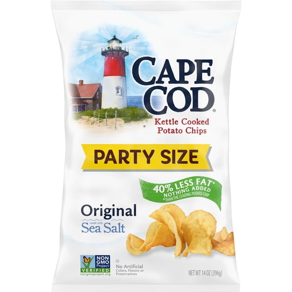 Less Fat Original Kettle Chips 14 Oz 1 Count Cape Cod