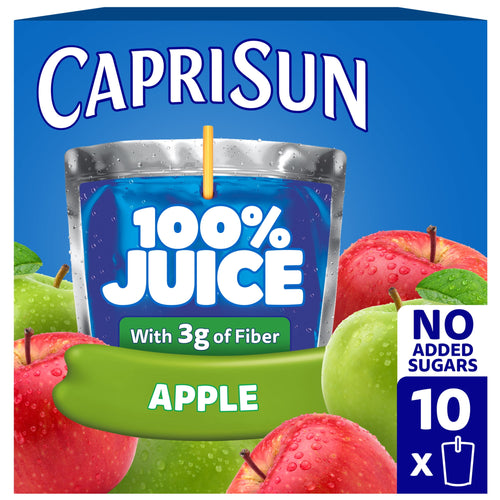 Capri Sun 100% Apple Juice From Concentrate Pulp-Free 6 fl oz 10 Pack