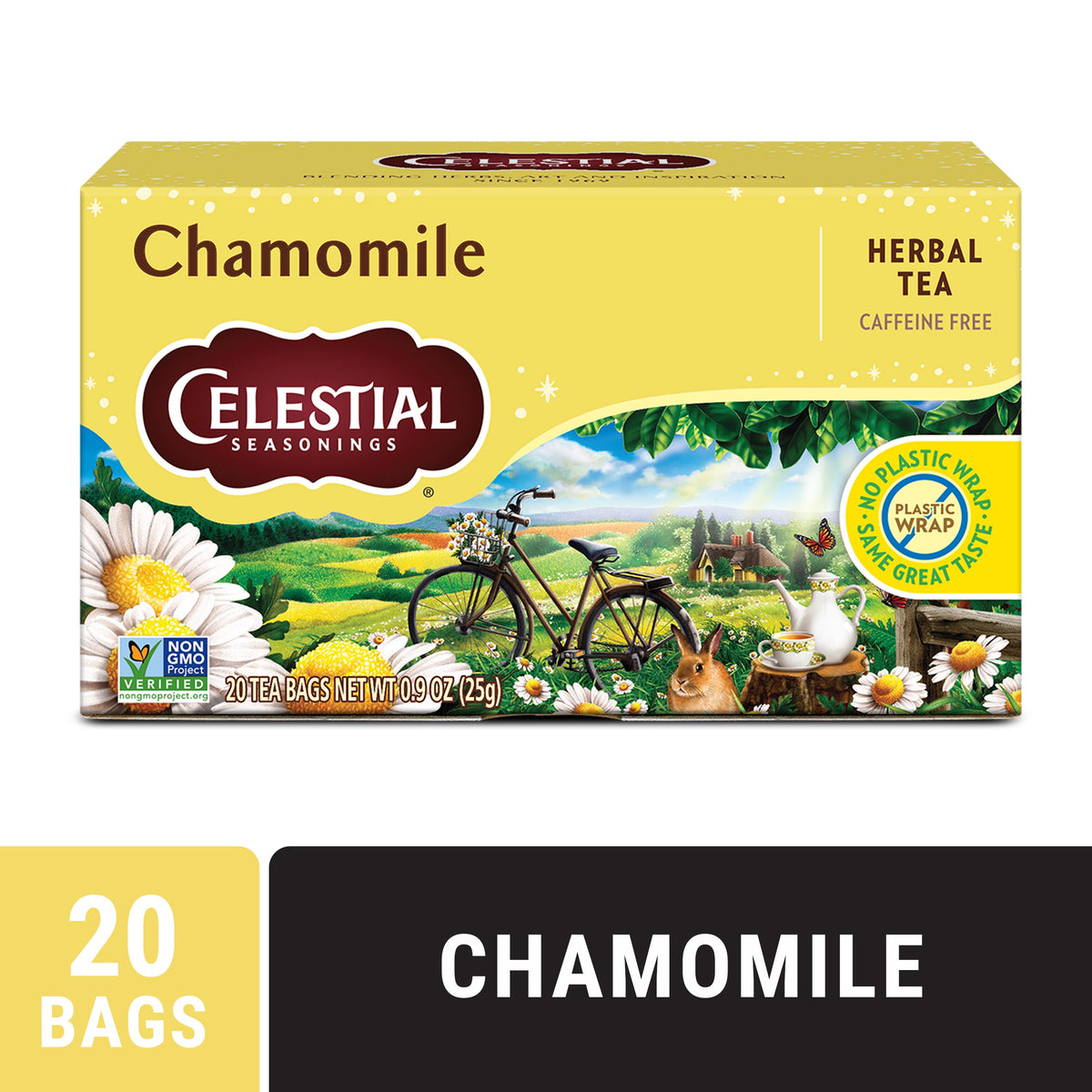 Celestial Seasonings Chamomile Caffeine-Free Herbal Tea Bags 1.7 oz 20 Count
