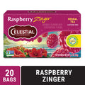 Celestial Seasonings Raspberry Zinger Caffeine-Free Herbal Tea Bags 1.7 oz 20 Count