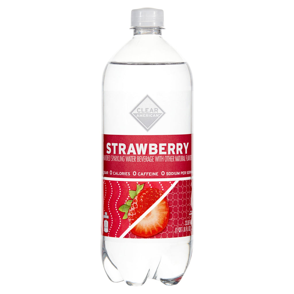 Clear American Strawberry Sparkling Water 33.8 fl oz