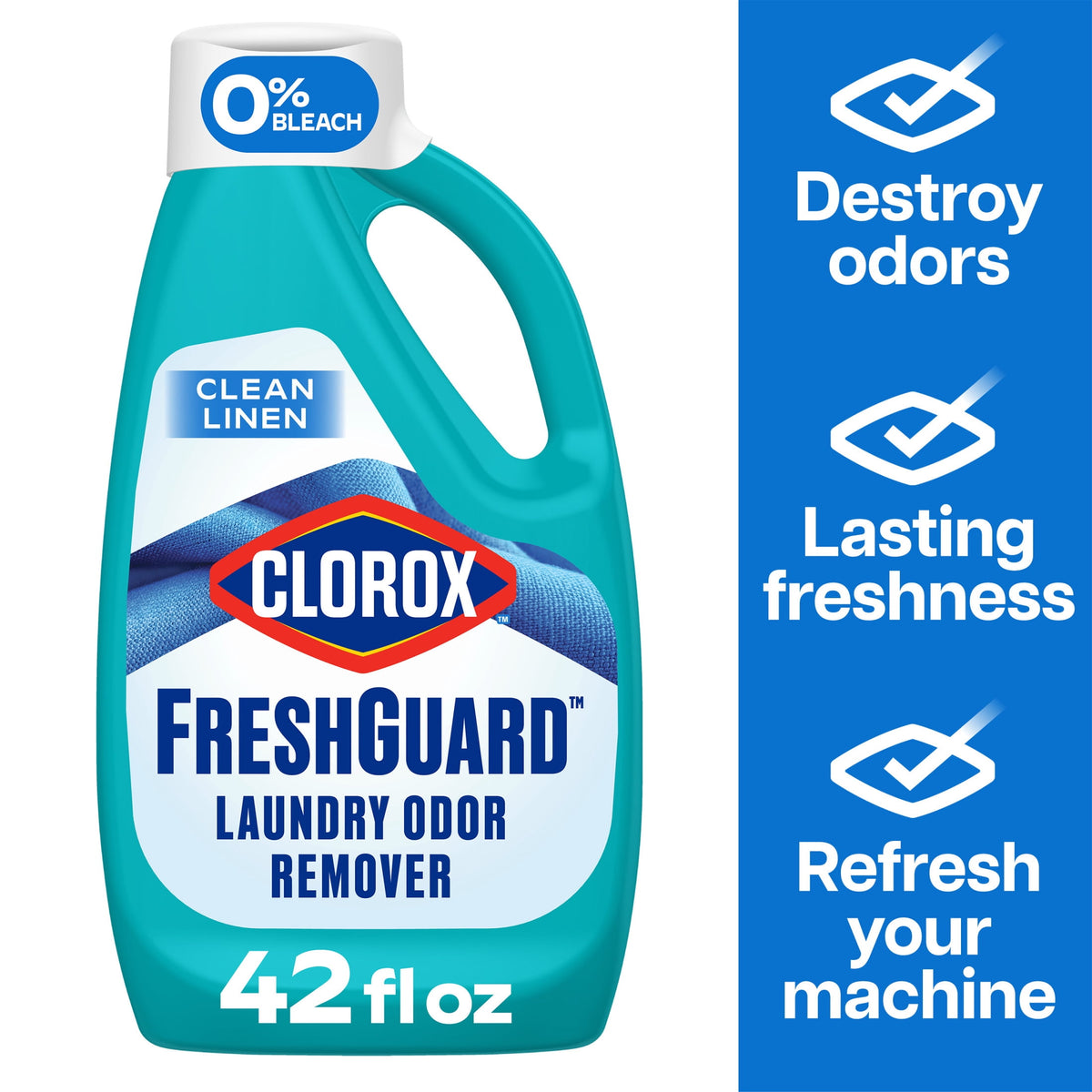 Clorox Fresh Guard Laundry Odor Remover Clean Linen Scent 42 fl oz