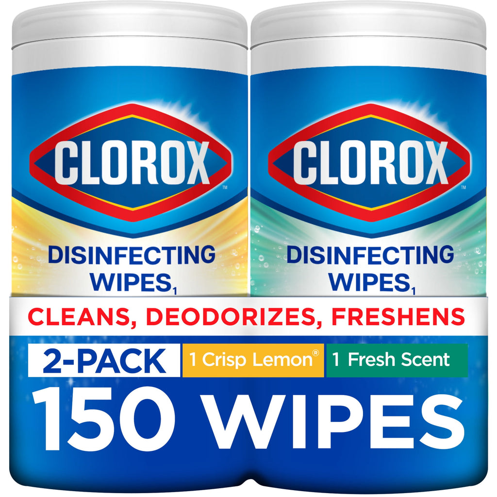 Clorox Disinfecting Cleaning Wipes Back to School Variety Pack 75 Count Pack of 2