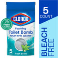 Clorox Foaming Toilet Bomb Bleach Free Fresh Scent 5 Count