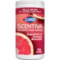Clorox Scentiva Disinfecting Wipes Grapefruit & Orange Blossom 75 Count