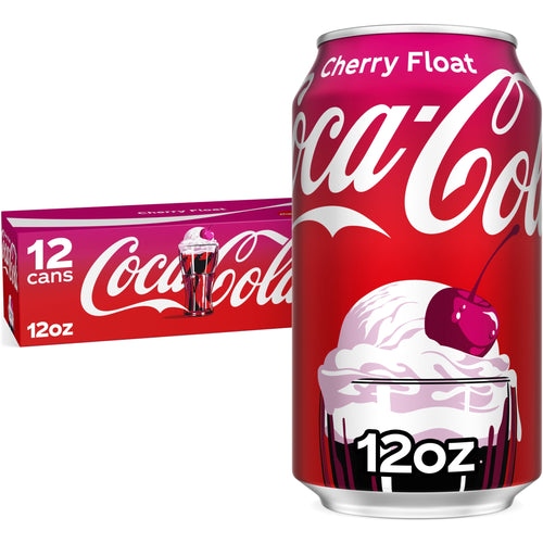 Cherry Float Soda Pop Fridge Pack Cans 12 Fl Oz 12 Pack Coca-Cola