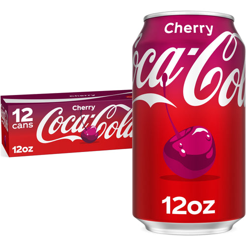 Cherry Soda Pop Cans 12 Fl Oz 12 Pack Coca-Cola
