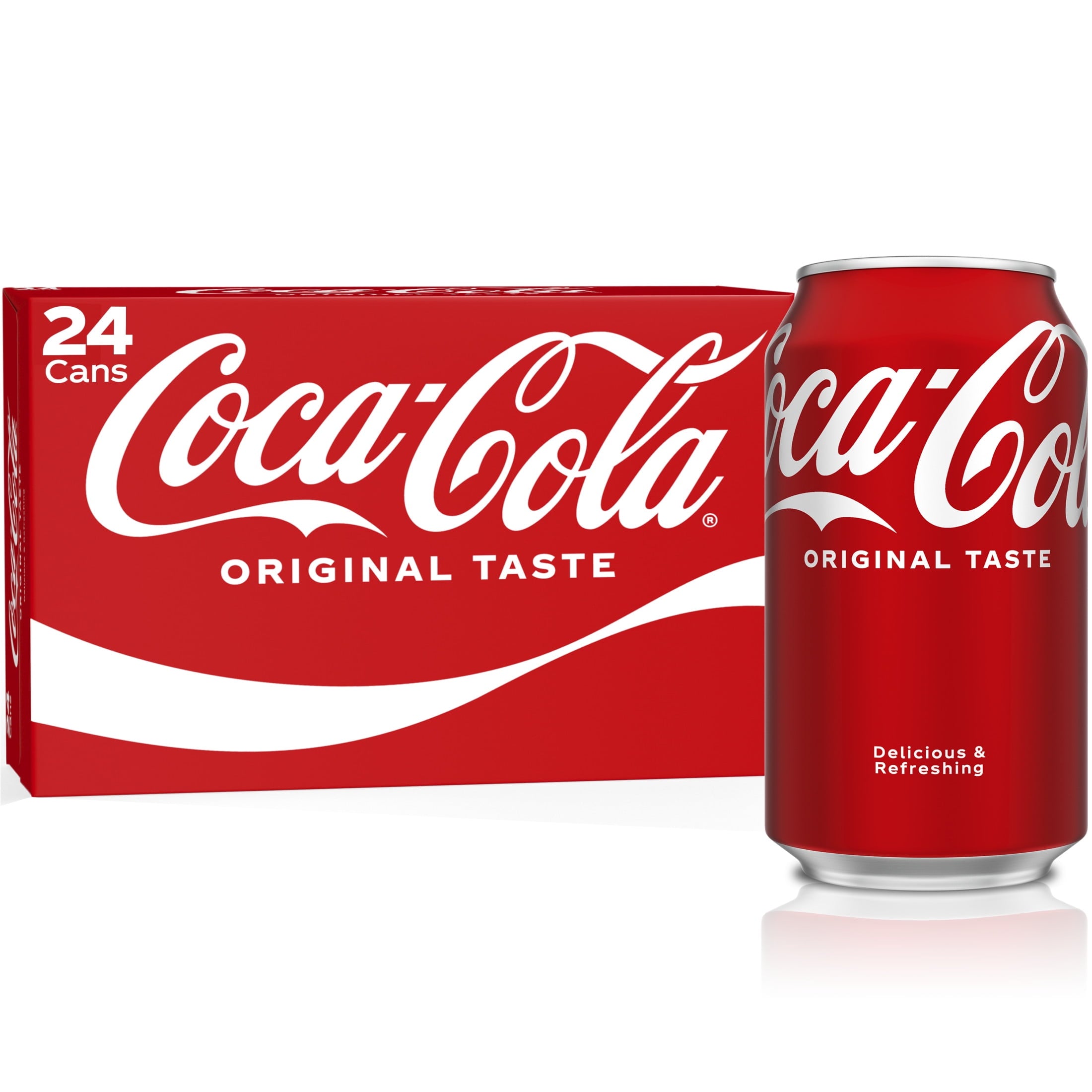 Soda Pop Cans 12 Fl Oz 24 Pack Coca-Cola