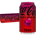 Zero Sugar Cherry Soda Pop Cans 12 Fl Oz 12 Pack Coca-Cola