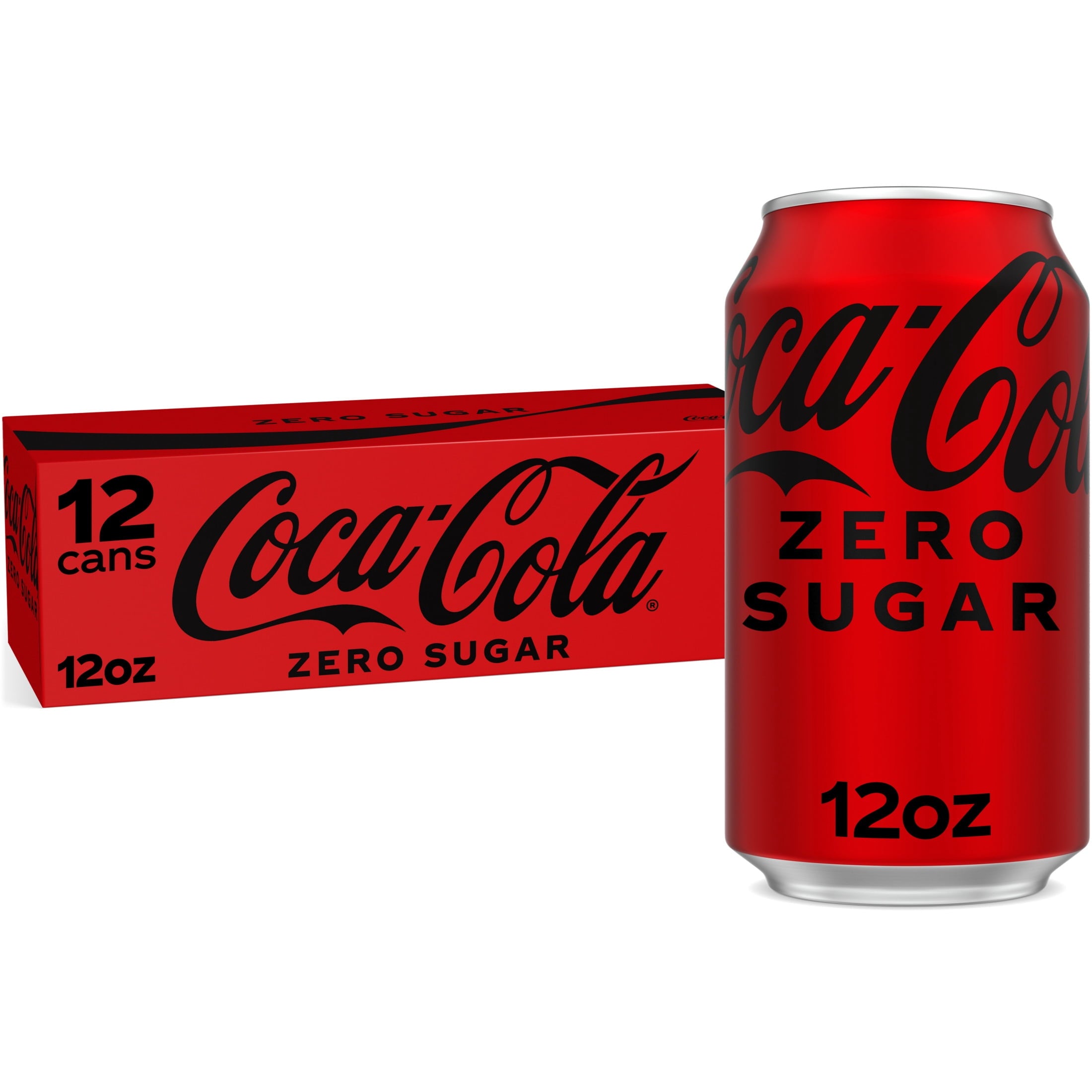Zero Sugar Soda Pop Fridge Pack Cans 12 Fl Oz Coca-Cola