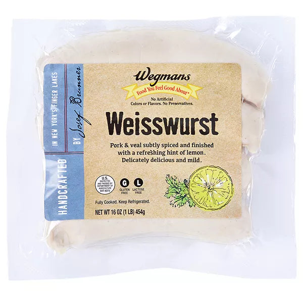Wegmans Weisswurst
16 ounce