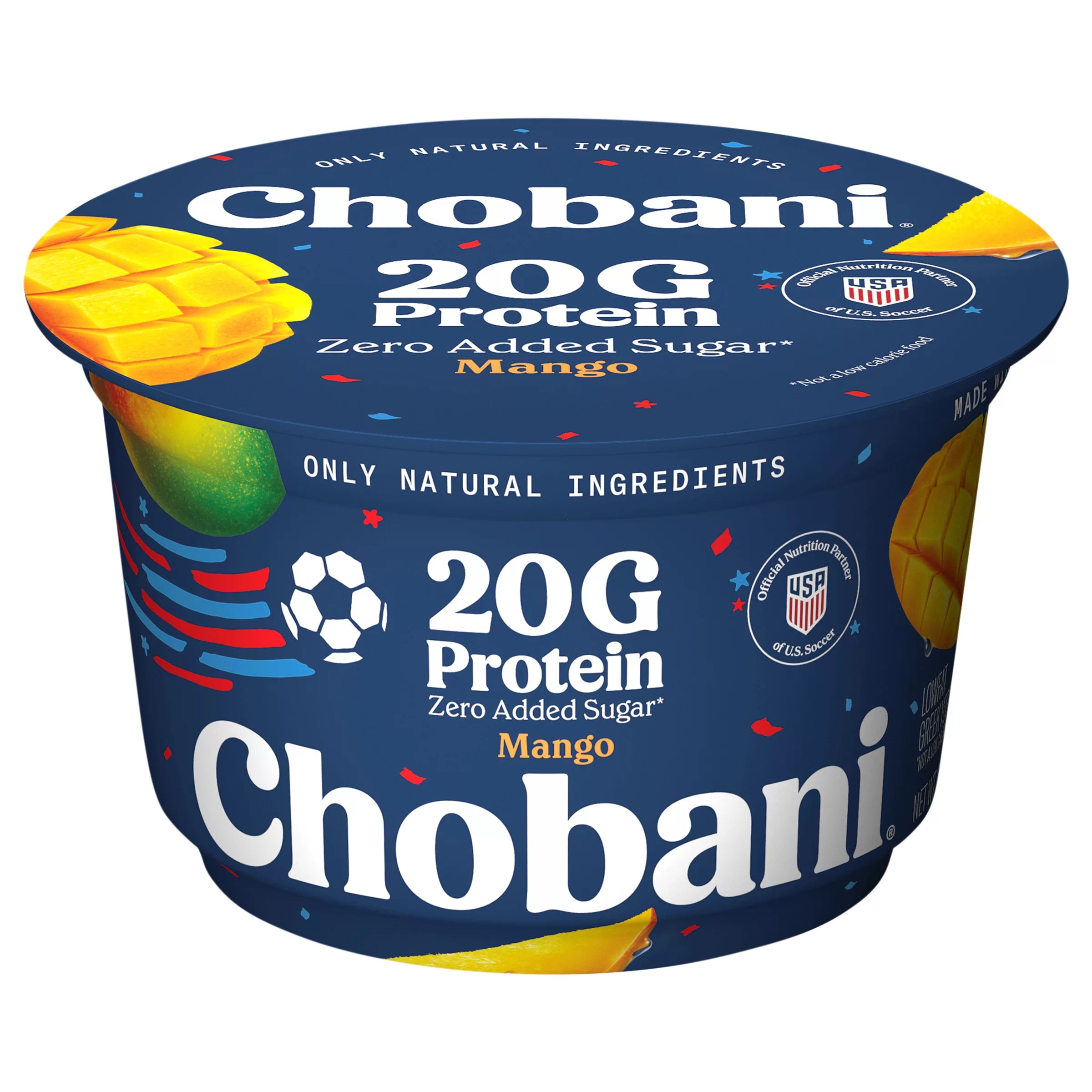 Chobani Zero Added Sugar Lowfat Greek Mango Yogurt 6.7 ounce