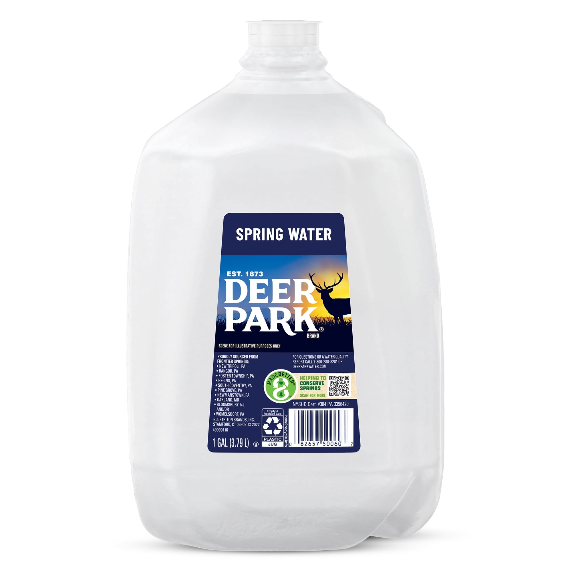Deer Park Spring Water 1 gal Single Plastic Jug
