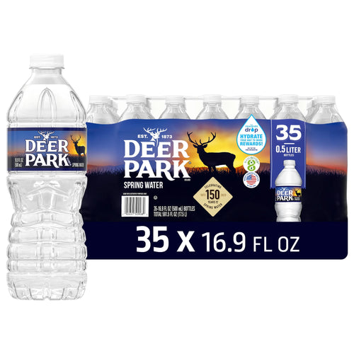 Deer Park Spring Water 16.9 fl oz Plastic Bottles 35 Pack