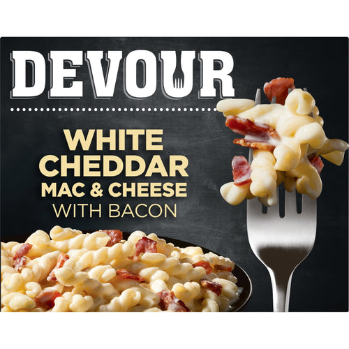 DEVOUR White Cheddar Mac & Cheese with Smoked Bacon Frozen Meal 12 Oz