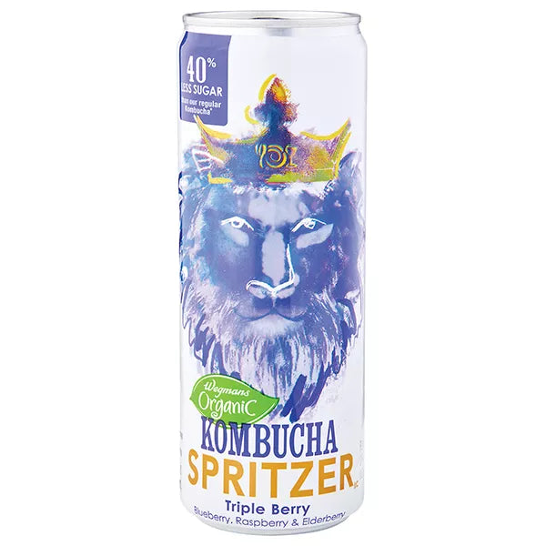 Wegmans Organic Triple Berry Kombucha Spritzer 12 fl. oz.