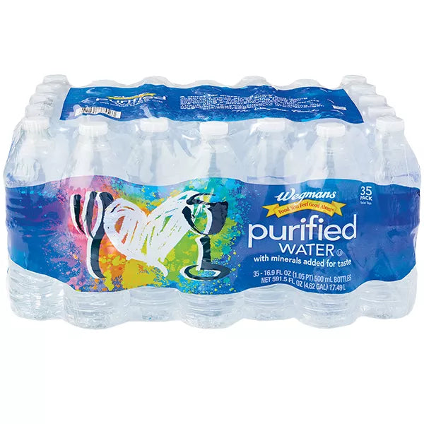 Wegmans Purified Water 35 Pack FAMILY PACK-35 x 16.9 fl. oz.