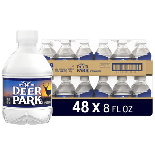 Deer Park Spring Water 8 fl oz Plastic Bottles 48 Pack