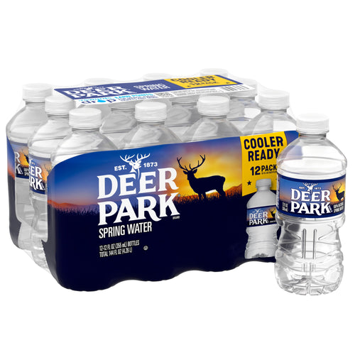 Deer Park Spring Water 12 fl oz Plastic Bottles 12 Pack