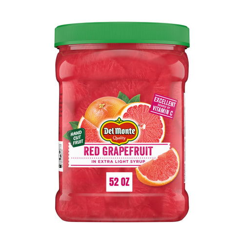 Del Monte Red Grapefruit In Extra Light Syrup 52 Oz Jar