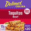 Delimex Beef Taquitos Frozen Snacks 20 Ct 20 Oz