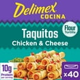 Delimex Chicken & Cheese Taquitos Frozen Snacks 40 Count
