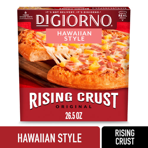 DiGiorno Hawaiian Style Rising Crust Frozen Pizza Canadian Bacon Pineapple 26.5 Oz