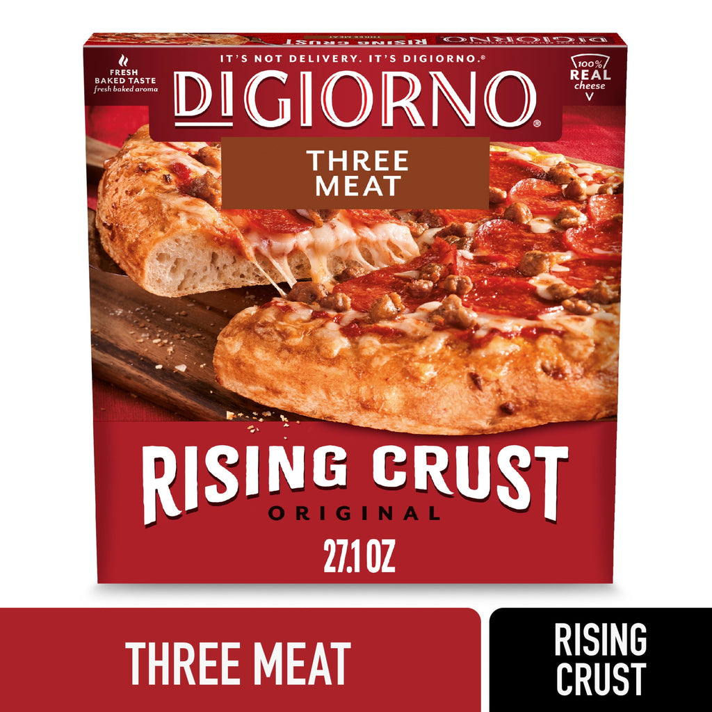 DiGiorno Rising Crust Three Meat Frozen Pizza 27.1 Oz