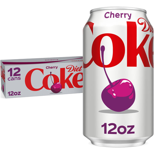 Diet Cherry Soda Pop Cans 12 Fl Oz 12 Pack Diet Coke