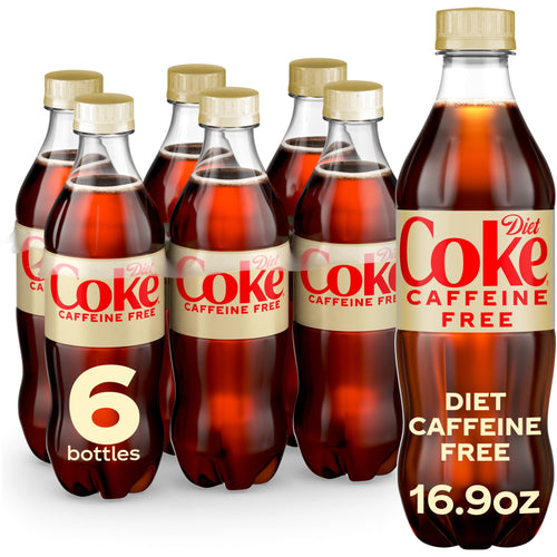 Caffeine-Free Soda Pop Bottles 16.9 Fl Oz 6 Pack Diet Coke