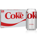 Diet Soda Pop Cans 12 Fl Oz 24 Pack Diet Coke