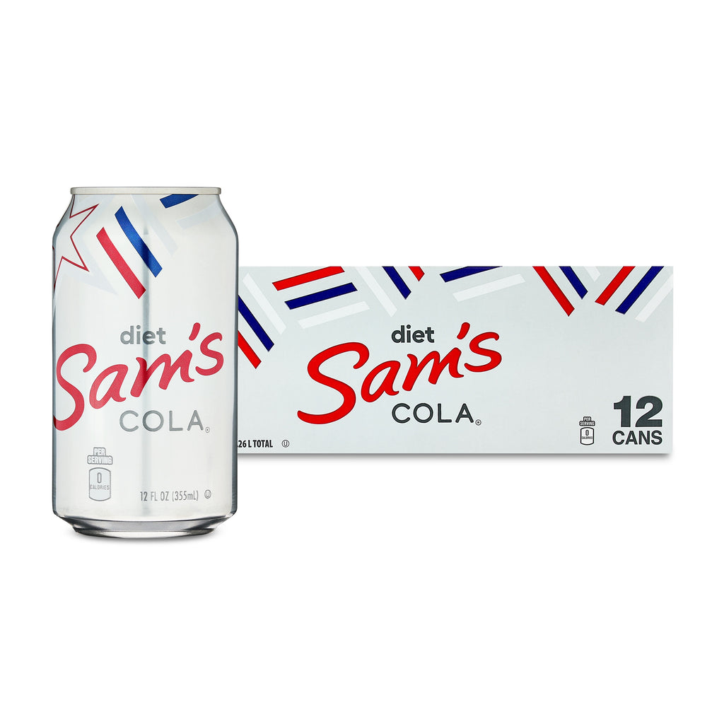 Sam's Choice Diet Cola Soda Pop Cans 12 fl oz 12 Pack