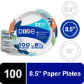 Dixie Everyday Paper Lunch Plates, 8.5", 100 Count