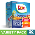 Dole Sugar-Free Drink Mix Variety Pack Tropical Peach Mango & Strawberry Pineapple 30 Count