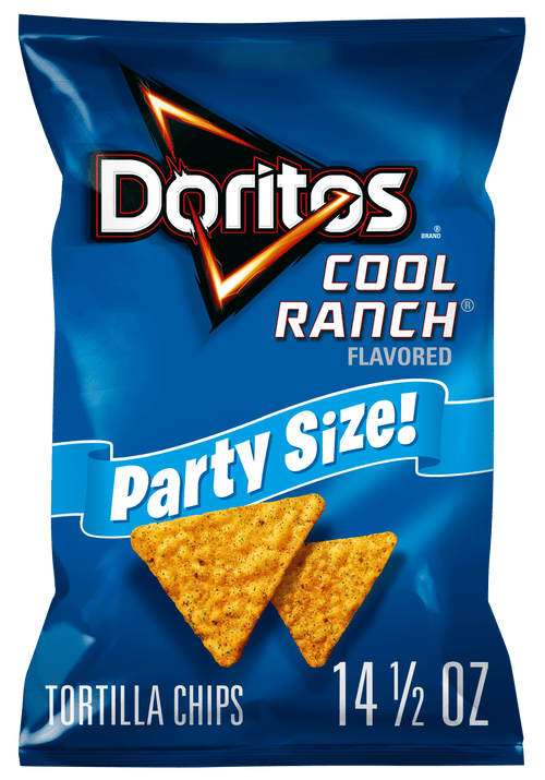 Cool Ranch Flavored Tortilla Chips 14.5 Oz 1 Count Doritos