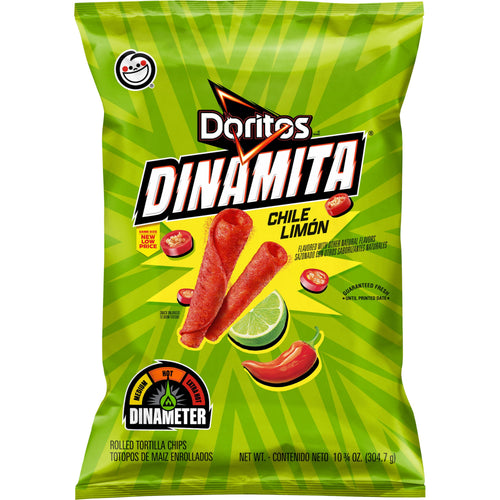 Dinamita Chile Limon Flavored Tortilla Chips 10.75 Oz Doritos