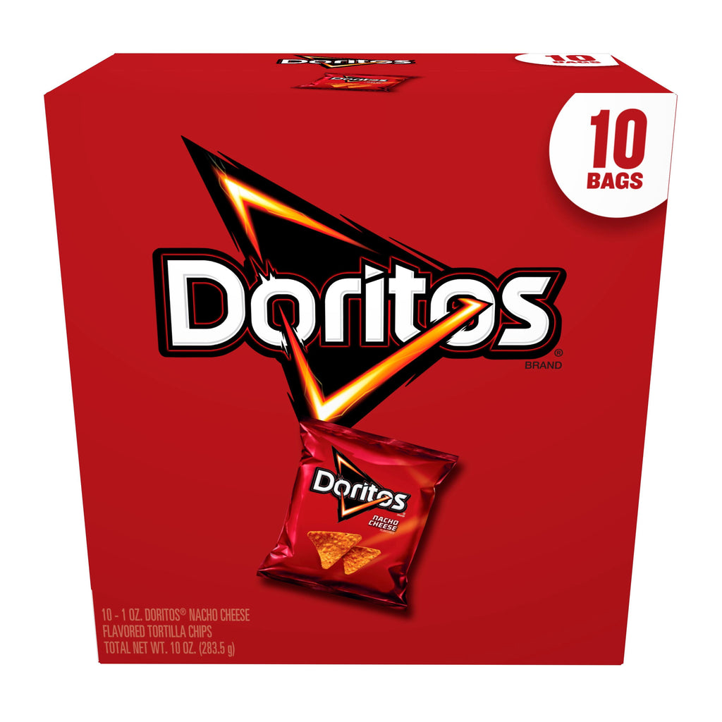 Nacho Cheese Flavored Tortilla Chips 10.8 Oz Doritos
