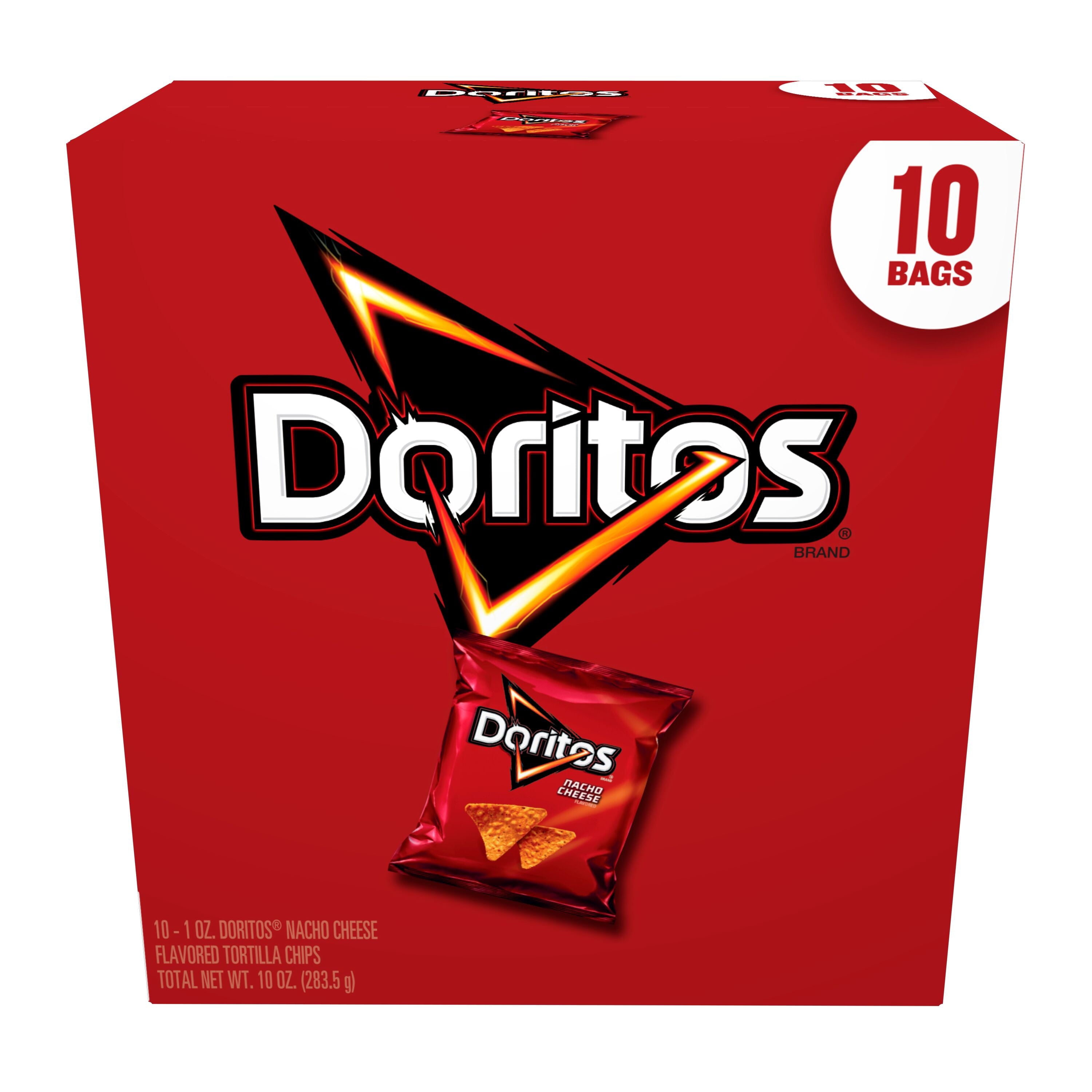 Nacho Cheese Flavored Tortilla Chips 10.8 Oz Doritos