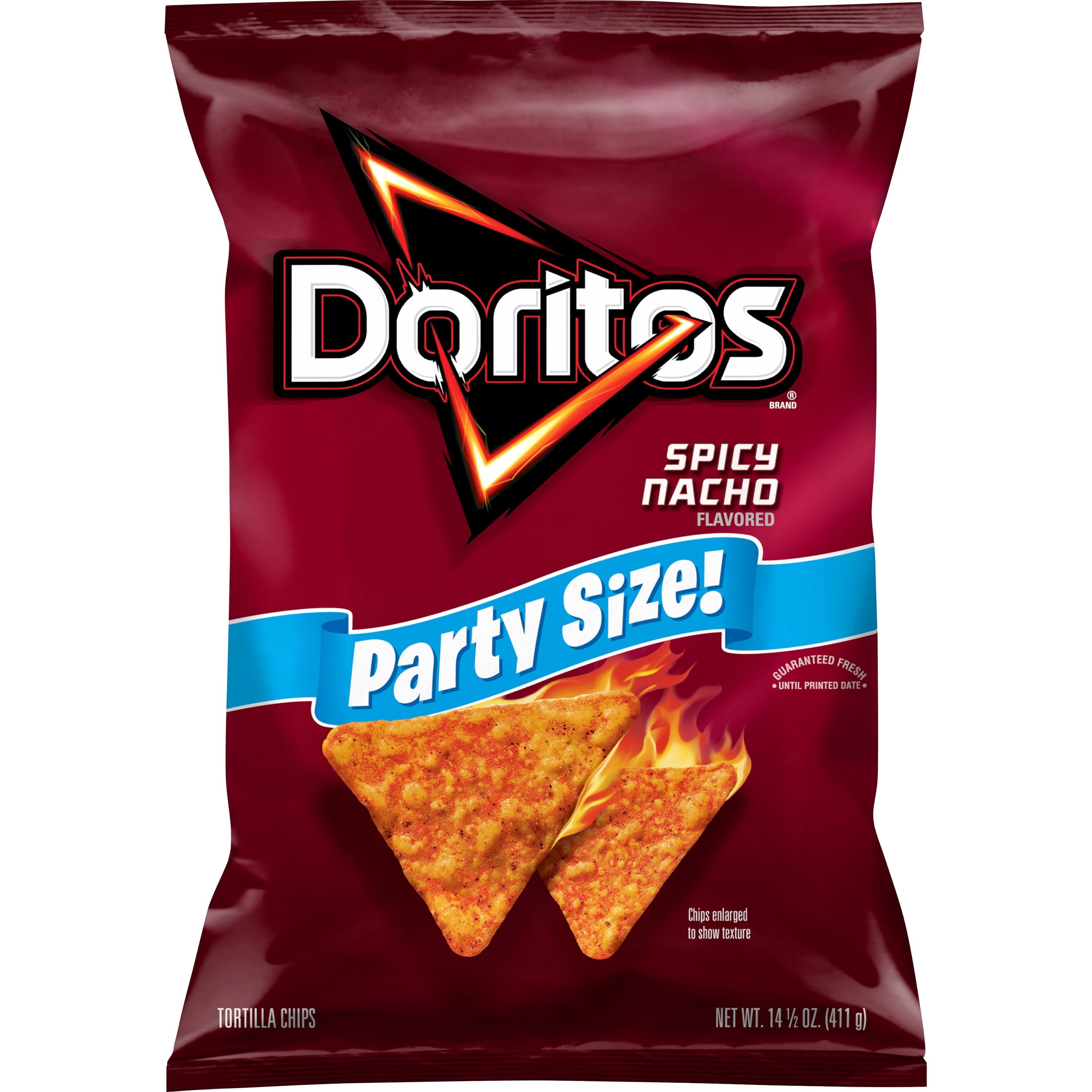 Spicy Nacho Flavored Tortilla Chips 14.5 Oz 1 Count Doritos