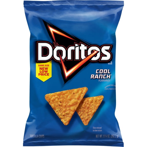 Cool Ranch Flavored Tortilla Chips 9.25 Oz 1 Count Doritos