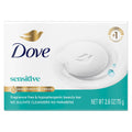 Dove Sensitive Skin Beauty Bar Soap Fragrance Free Hypoallergenic 2.6 oz
