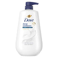 Dove Deep Moisture Body Wash 24hr Lotion-Soft Skin Moisturizing Cleanser 30.6 fl oz