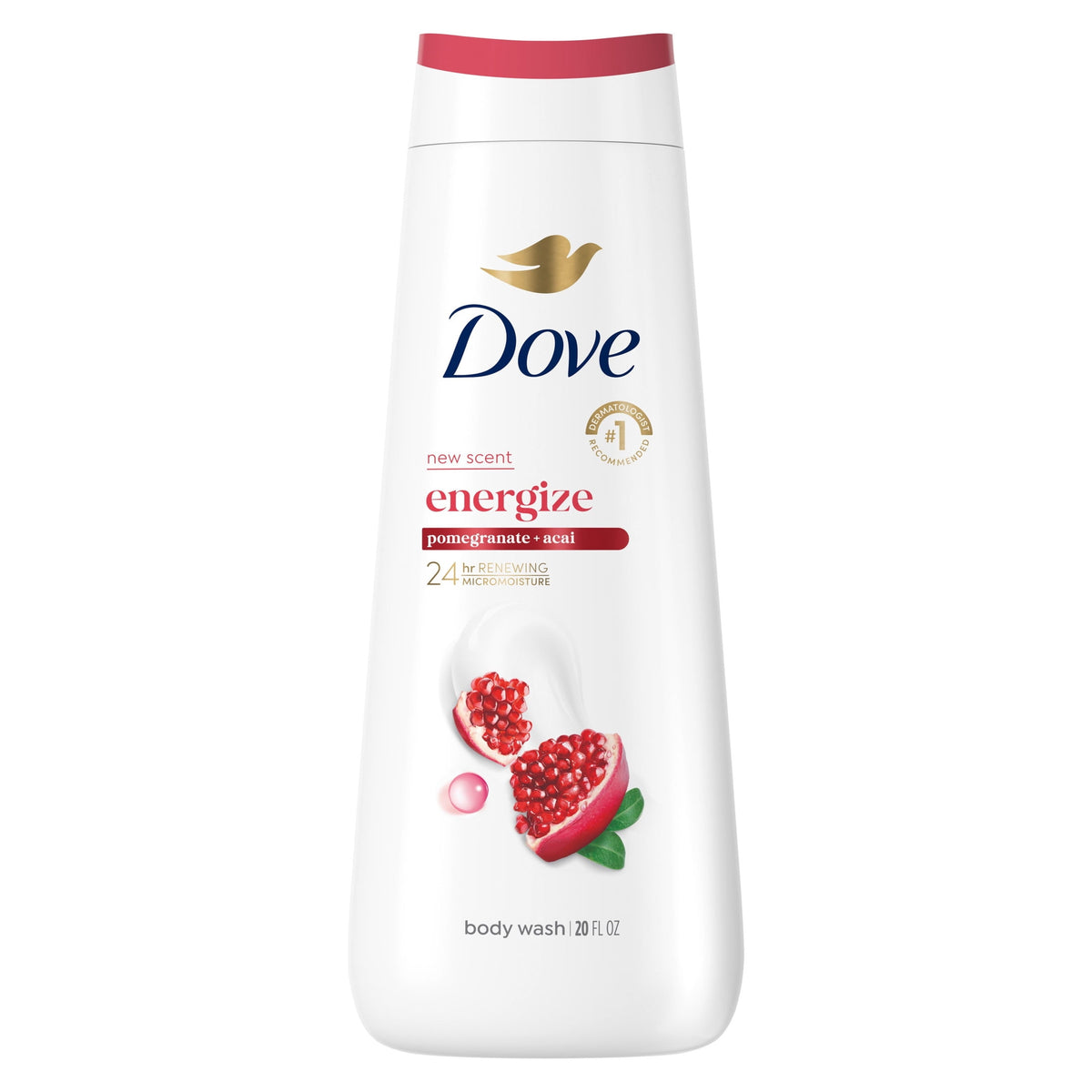 Dove Rejuvenating Body Wash Pomegranate & Hibiscus Moisturizing Skin Cleanser 20 fl oz