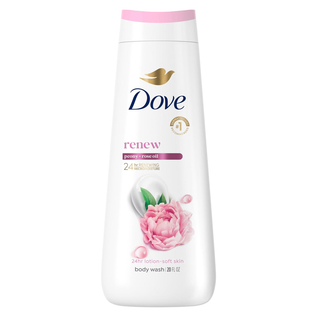 Dove Renewing Body Wash Peony & Rose Oil Moisturizing Cleanser 20 fl oz