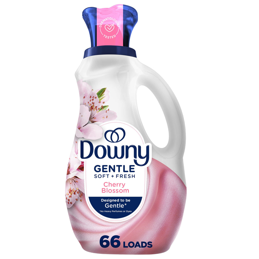 Downy Gentle Soft + Fresh Liquid Fabric Softener Cherry Blossom Scent 44 fl oz 66 Loads
