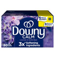 Downy Fabric Softener Dryer Sheets, Infusions Calm Lavender and Vanilla Bean Scent, 80 Mega Dryer Sheets