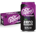 Dr Pepper Blackberry Zero Sugar Soda Pop Cans 12 Fl Oz 12 Pack