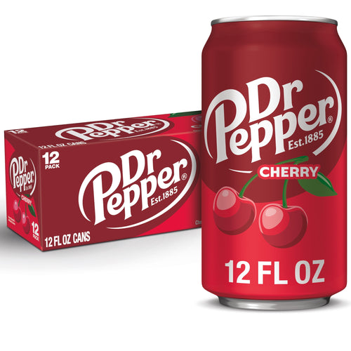 Cherry Soda Pop Cans 12 Fl Oz 12 Pack Dr Pepper